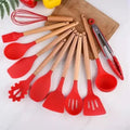 Kit para Cozinha Colheres, BPA Antiferrugem, Madeira Conjunto de Utensílios De Cozinha, Jogo, 12 Peças